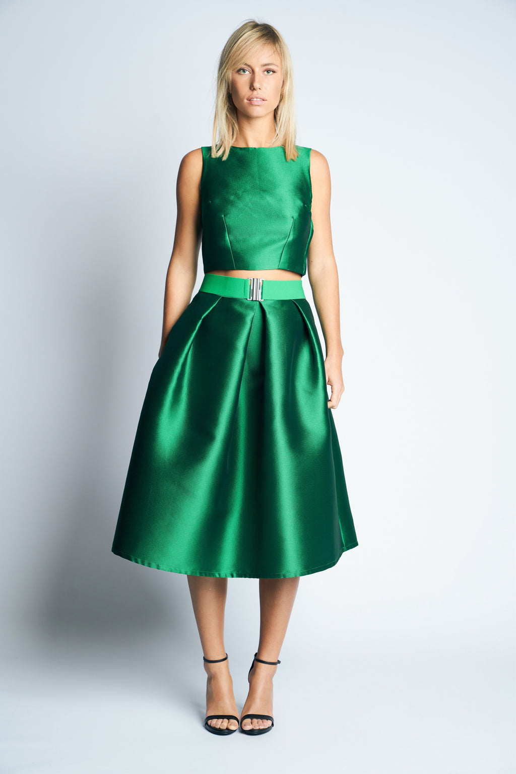 SAAR SKIRT STRUCTURE B | GREEN