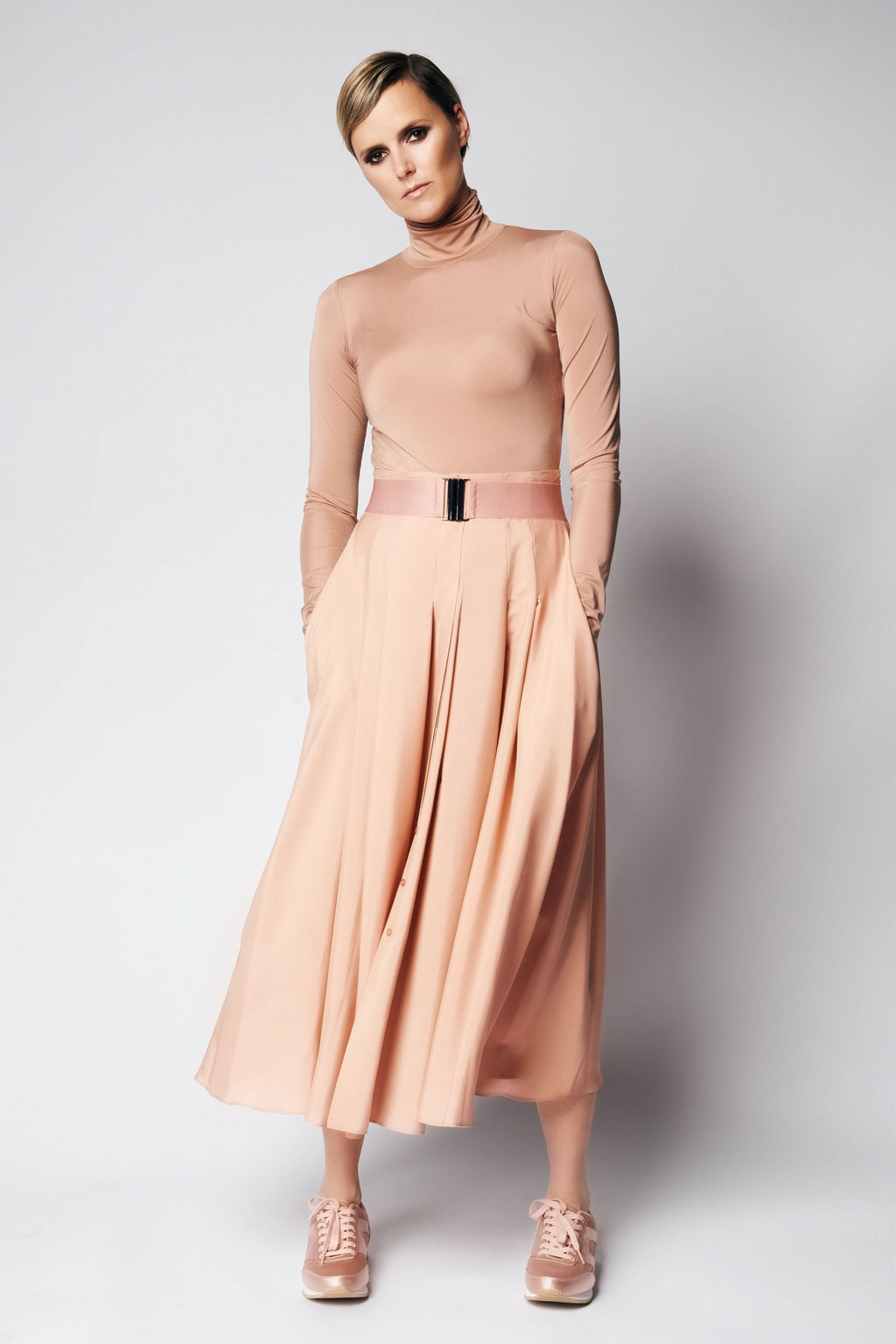 AUDREY SKIRT SILK | SKIN
