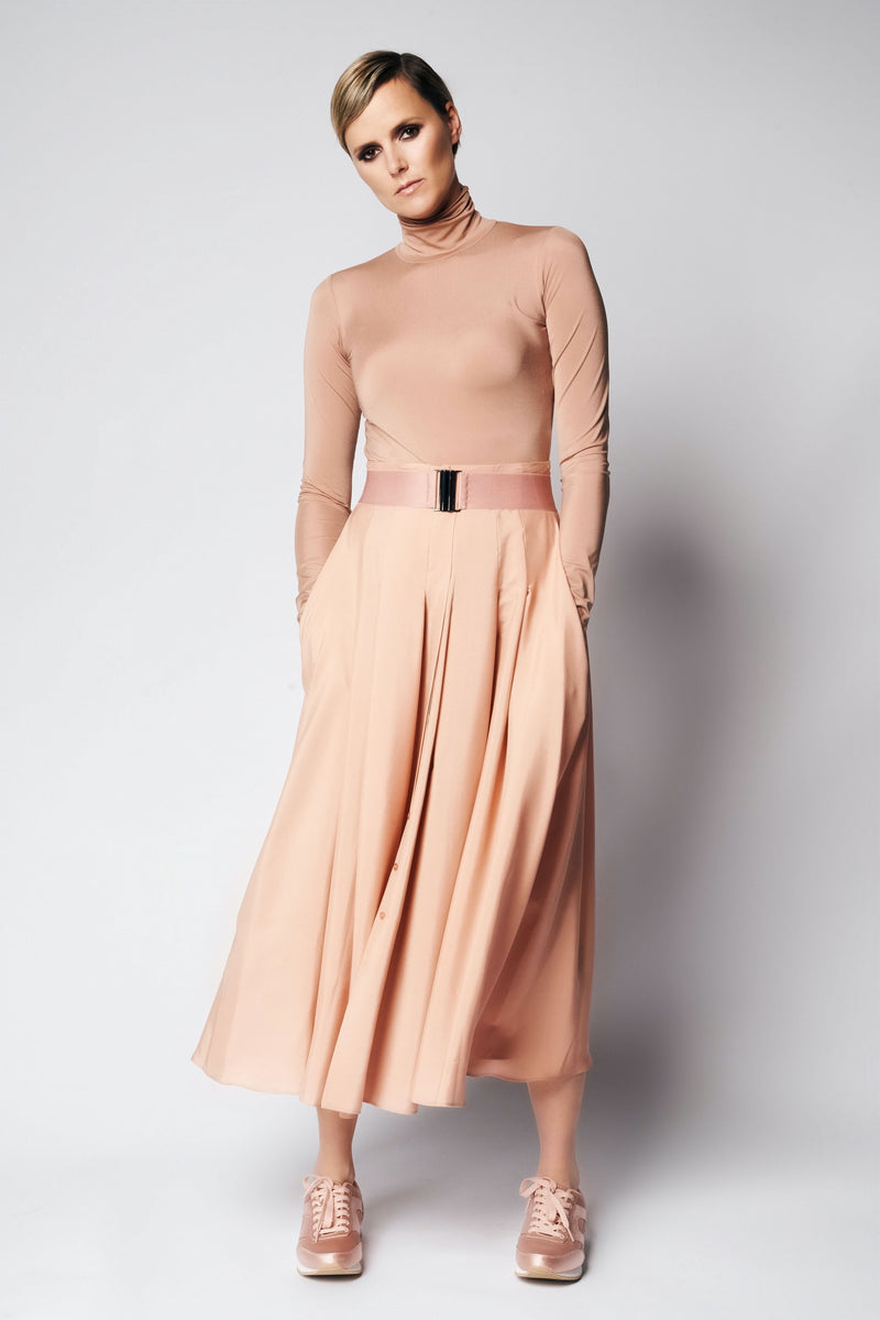 AUDREY SKIRT SILK | SKIN