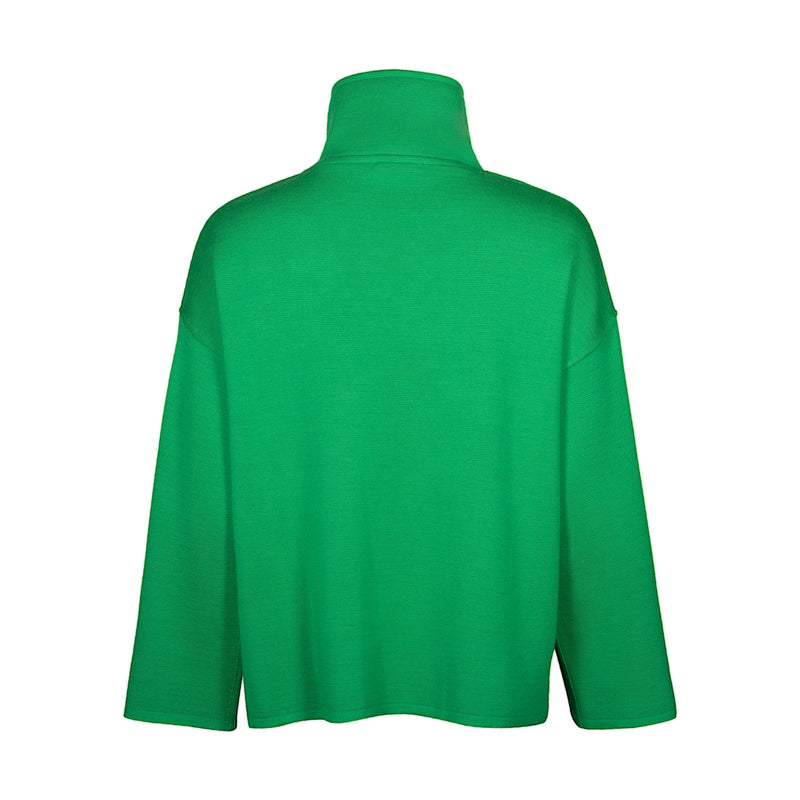 JAMILA MERINO WOOL JACKET XO | GREEN