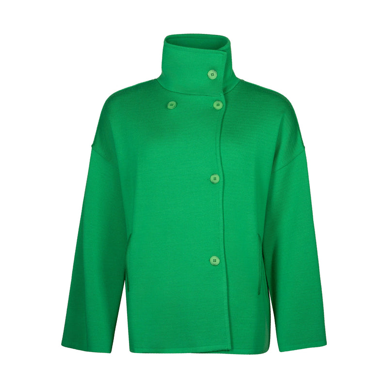 JAMILA MERINO WOOL JACKET XO | GREEN