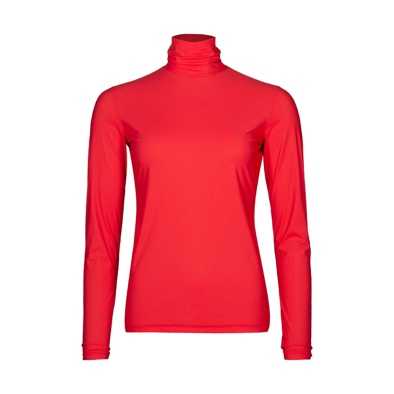 SOUL TURTLENECK MAT RED | BRIGHT RED