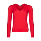 TINA V-NECK MAT | BRIGHT RED