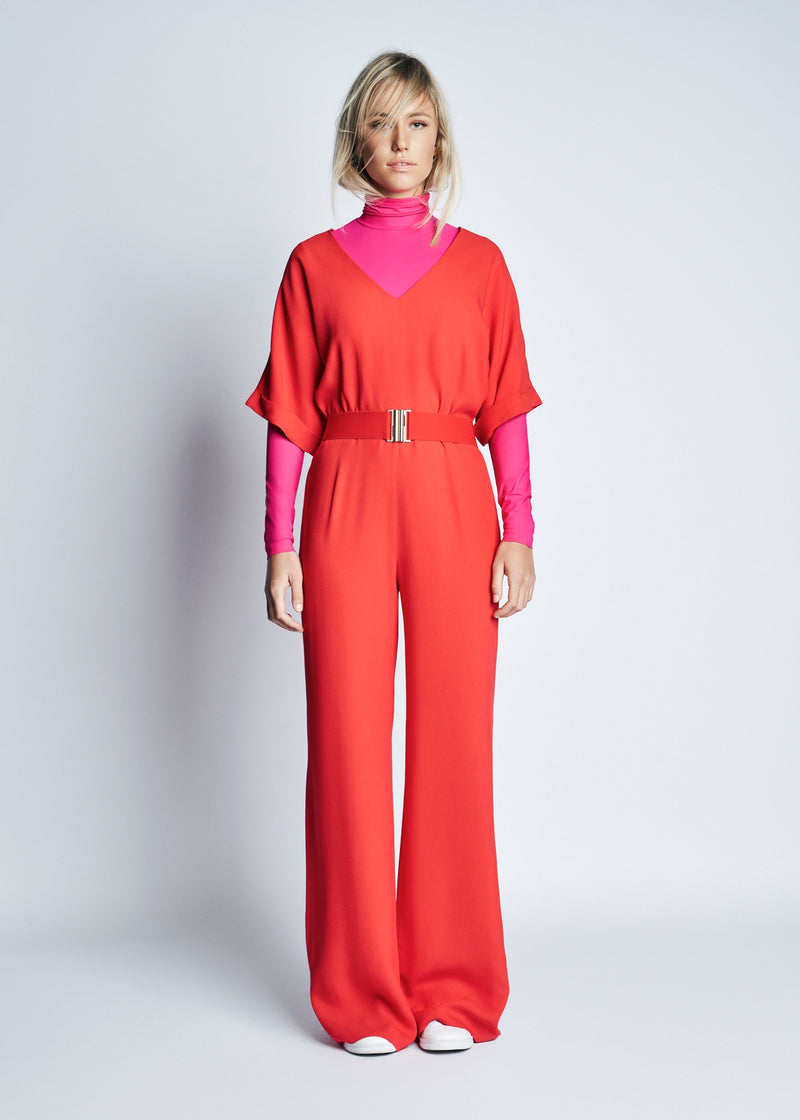 BELLA JUMPSUIT | BRIGHT RED
