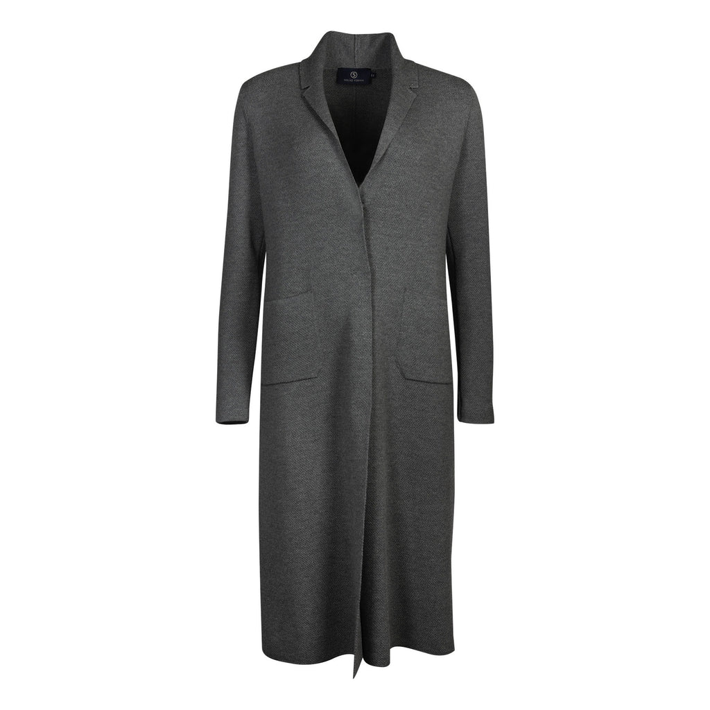 LORA MERINO WOOL JACKET XO | GREY MELANGE