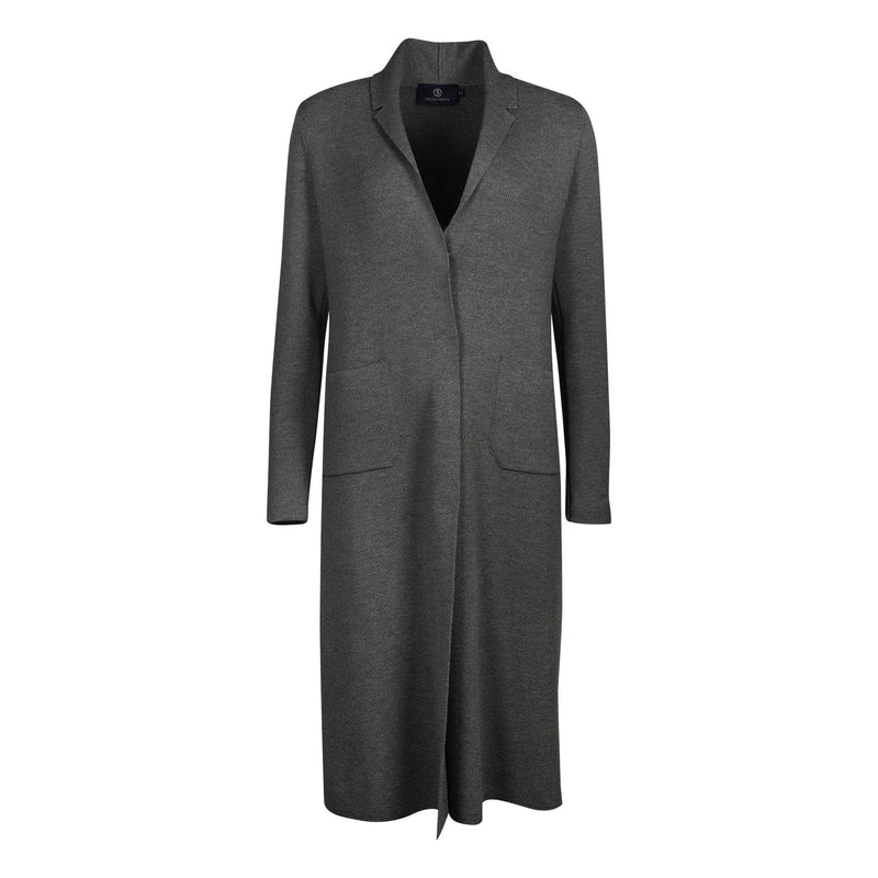 LORA MERINO WOOL JACKET XO | GREY MELANGE