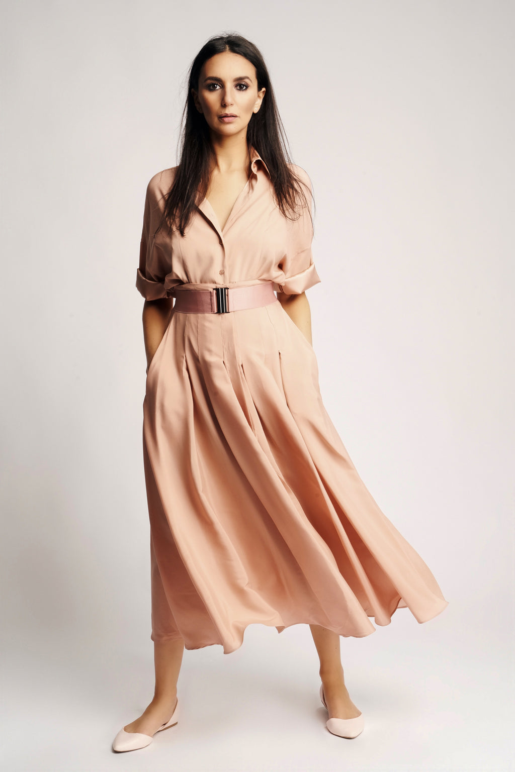 AUDREY SKIRT SILK | SKIN