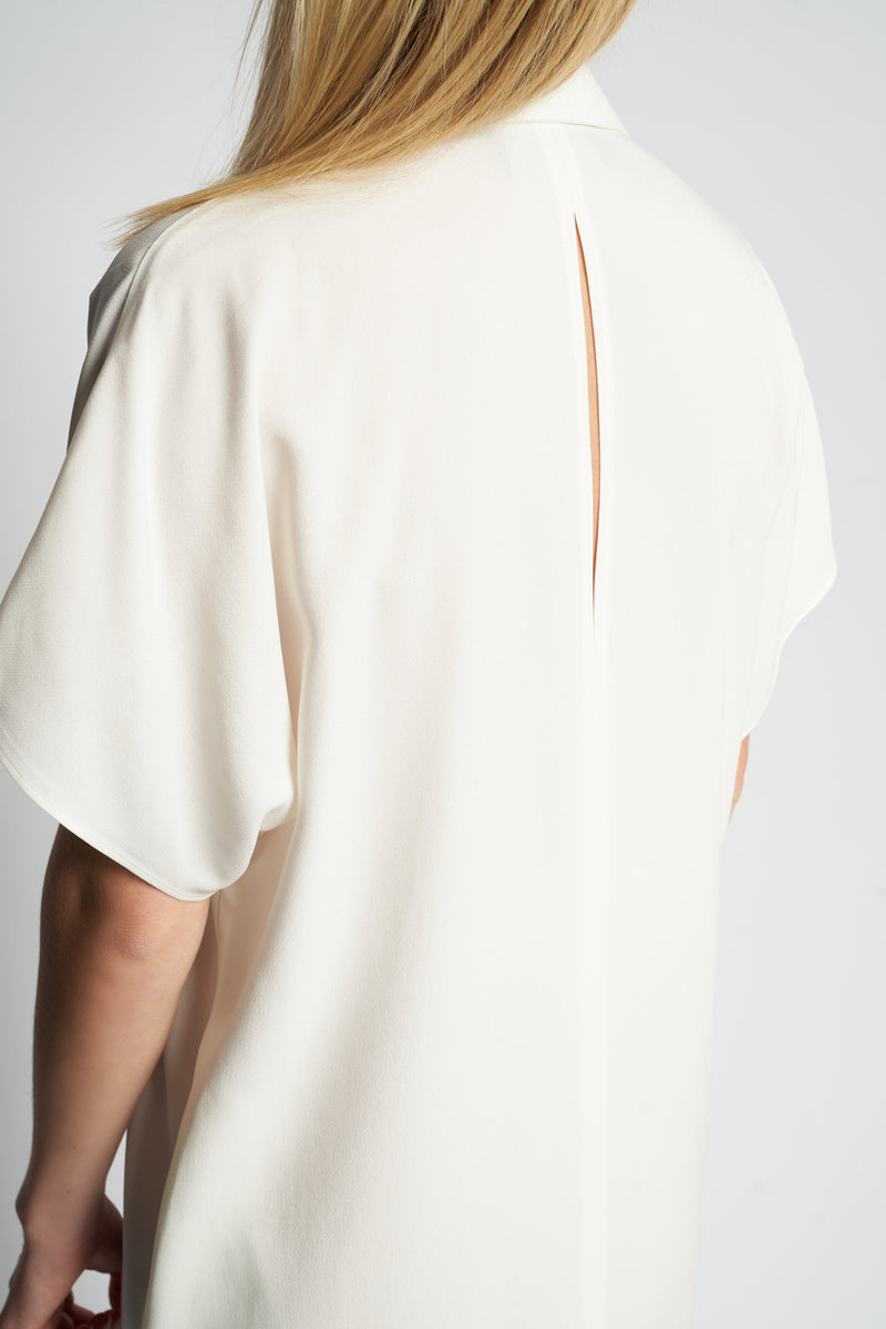 SARITA  DRESS + ELASTIC BELT | IVORY