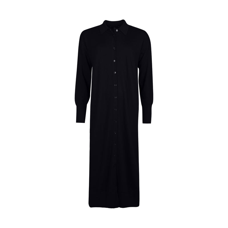 TUNICA MERINO WOOL DRESS | DARK BLUE