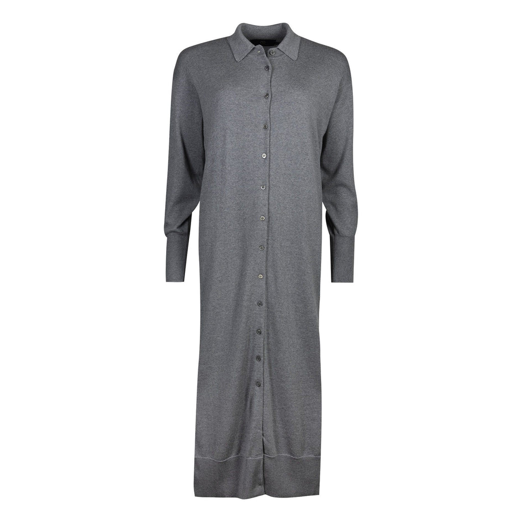 TUNICA MERINO WOOL DRESS | GREY MELANGE