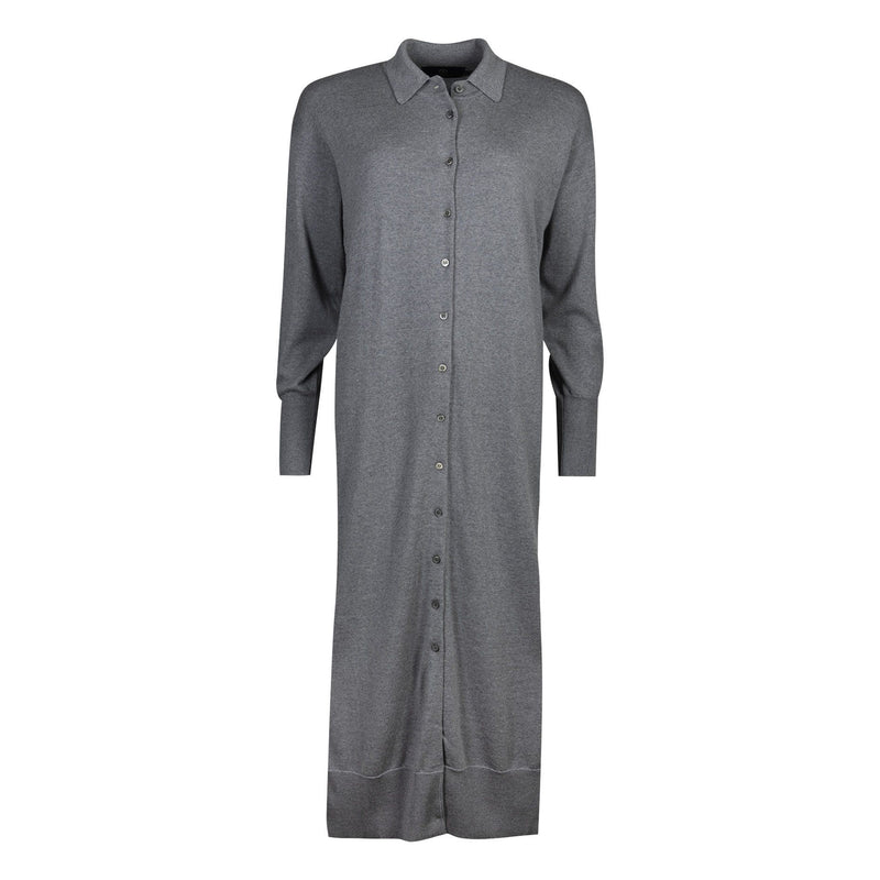 TUNICA MERINO WOOL DRESS | GREY MELANGE