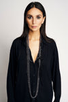 TUNICA MERINO WOOL DRESS | DARK BLUE