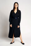 TUNICA MERINO WOOL DRESS | DARK BLUE