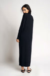 TUNICA MERINO WOOL DRESS | DARK BLUE